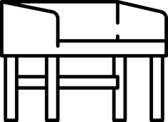 Library Table Icon Svg Vector, Free Vectors File
